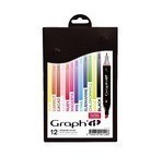 GRAPH'IT Marqueur  alcool double-pointe 176 couleurs 